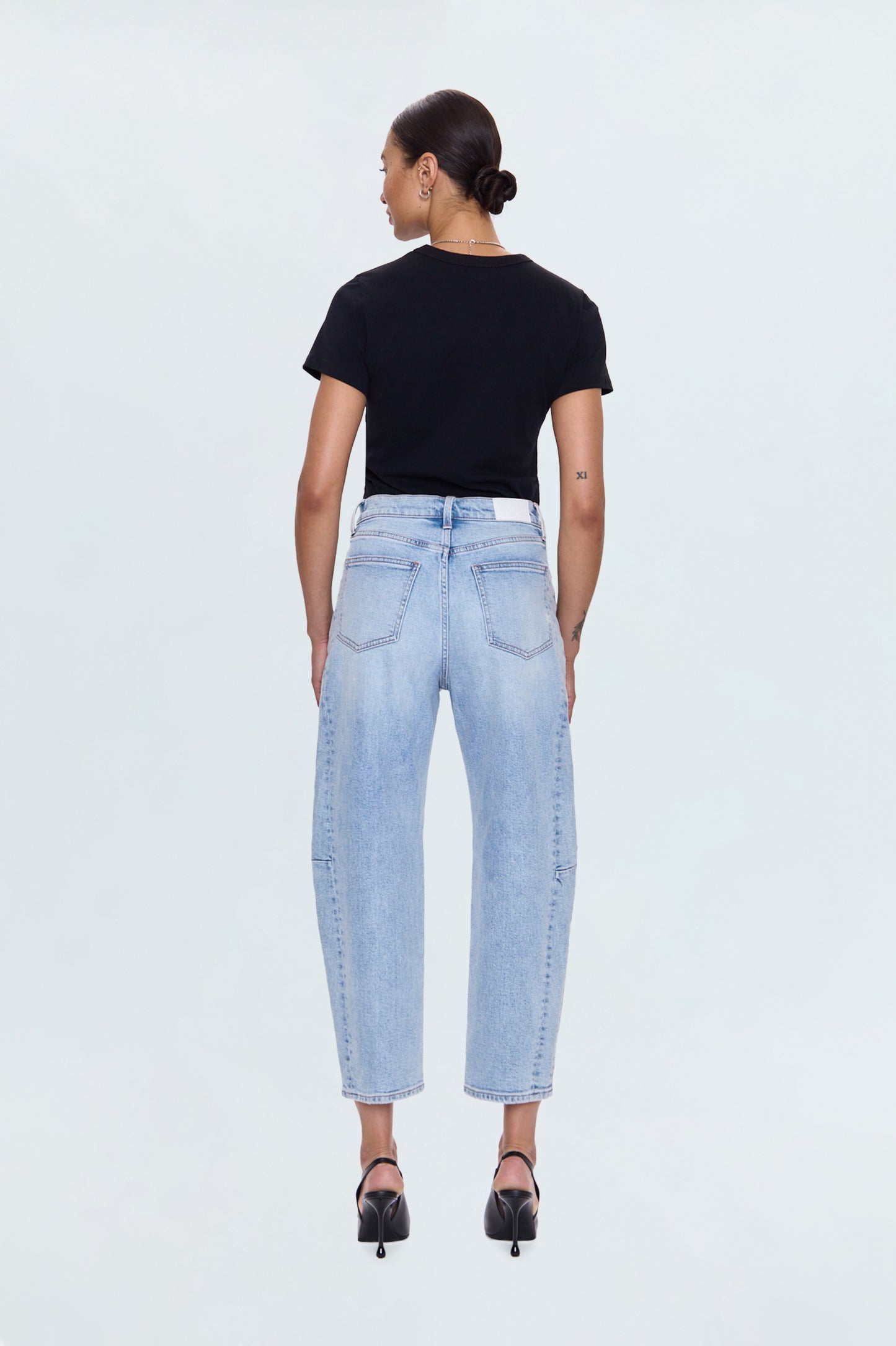 Eli High Rise Barrel Jean - Sun-kissed