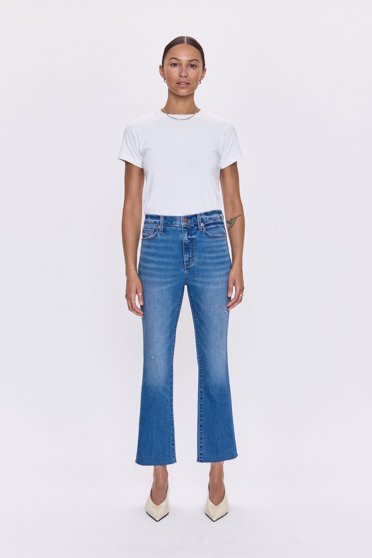 Lennon High Rise Crop Boot Jean - Countryside
