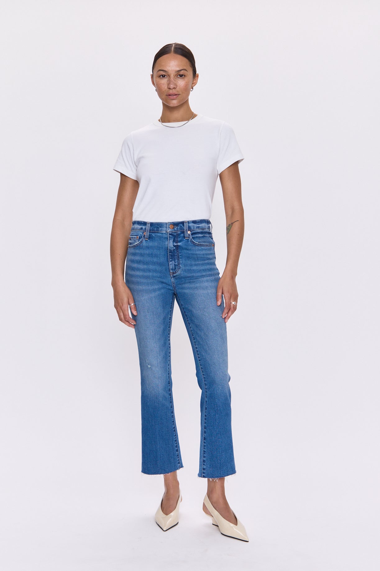 Lennon High Rise Crop Boot Jean - Countryside