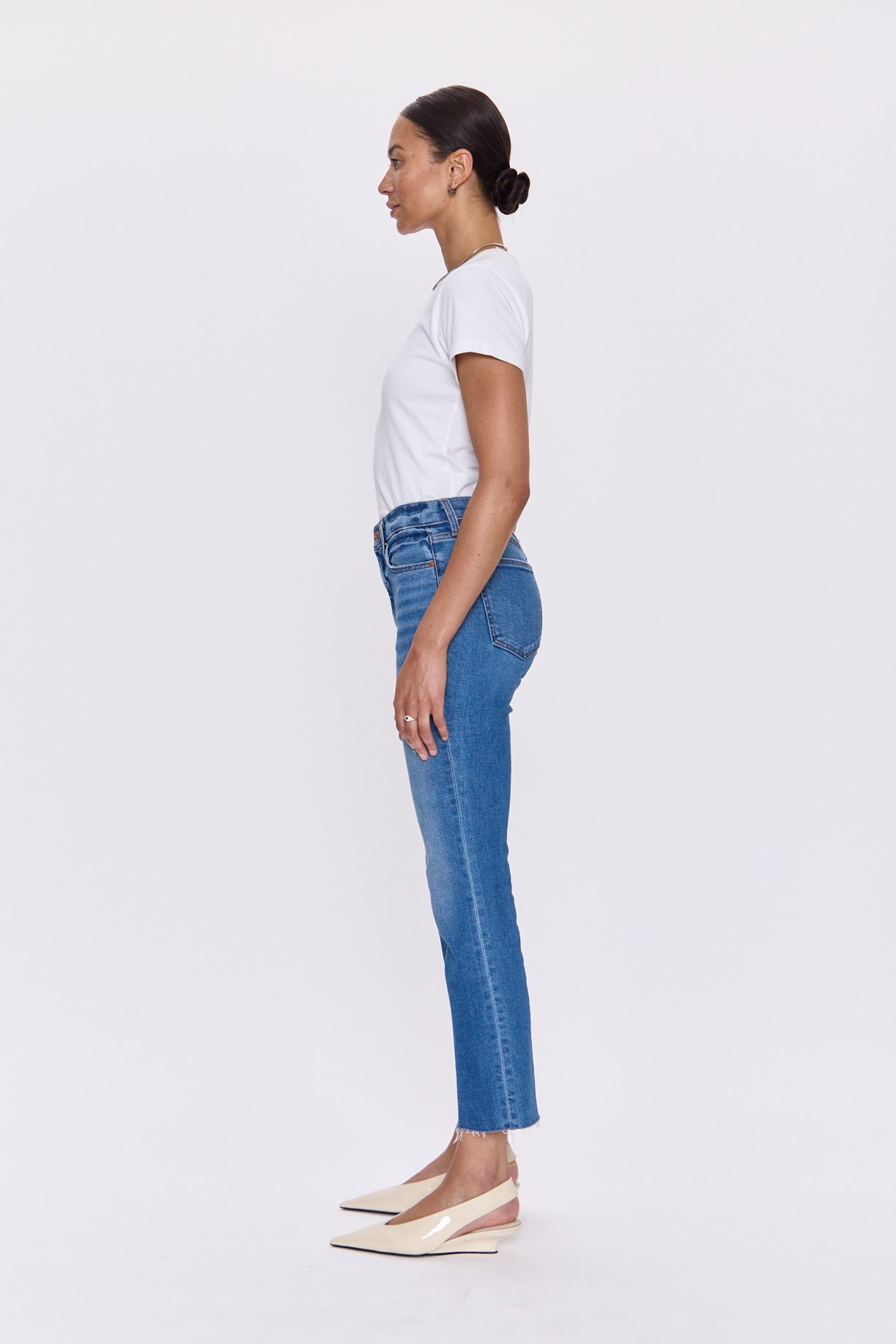 Lennon High Rise Crop Boot Jean - Countryside