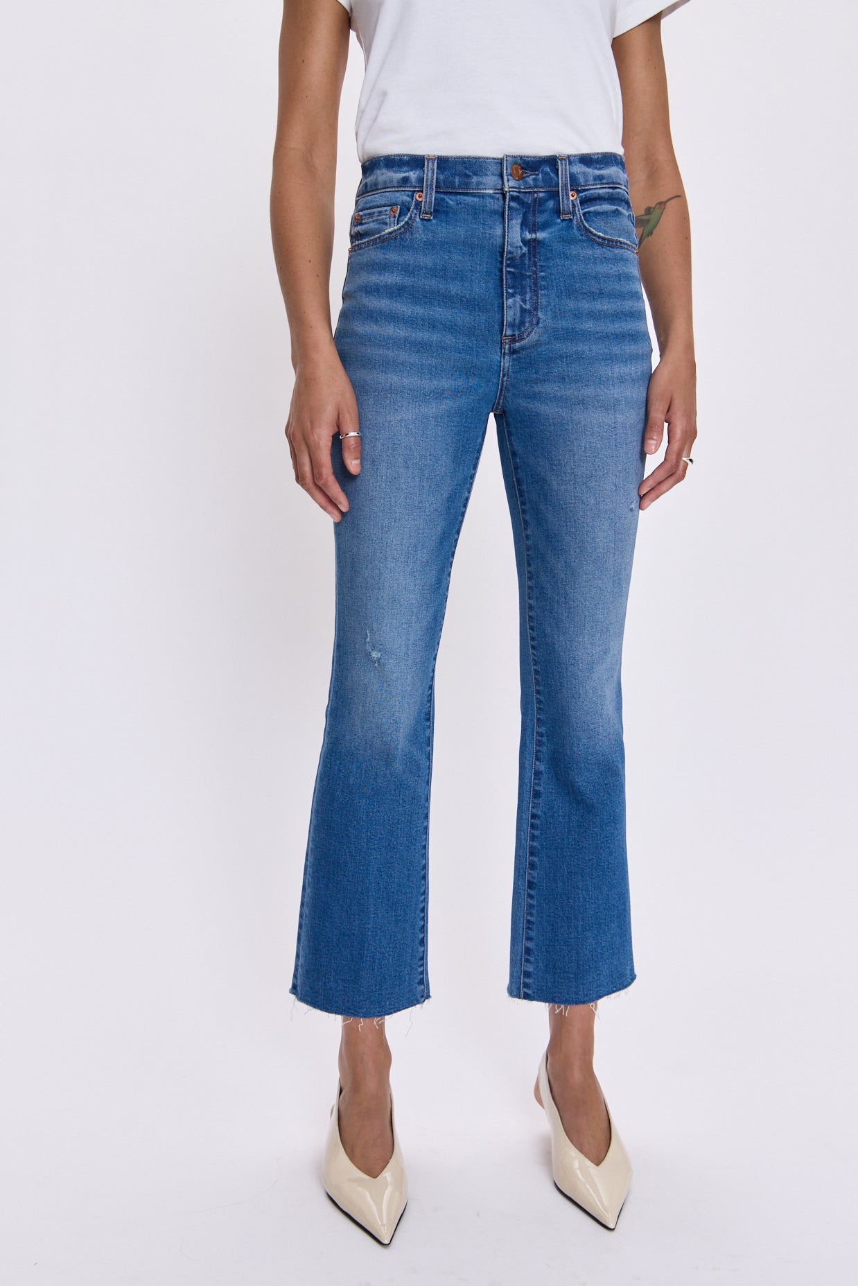 Lennon High Rise Crop Boot Jean - Countryside