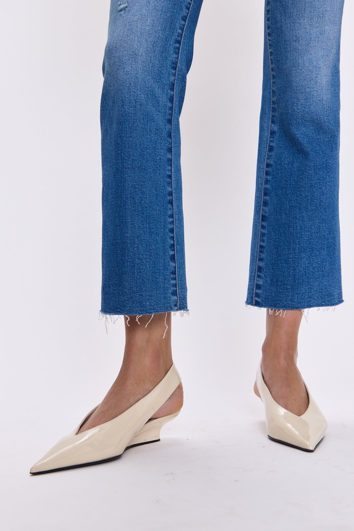 Lennon High Rise Crop Boot Jean - Countryside