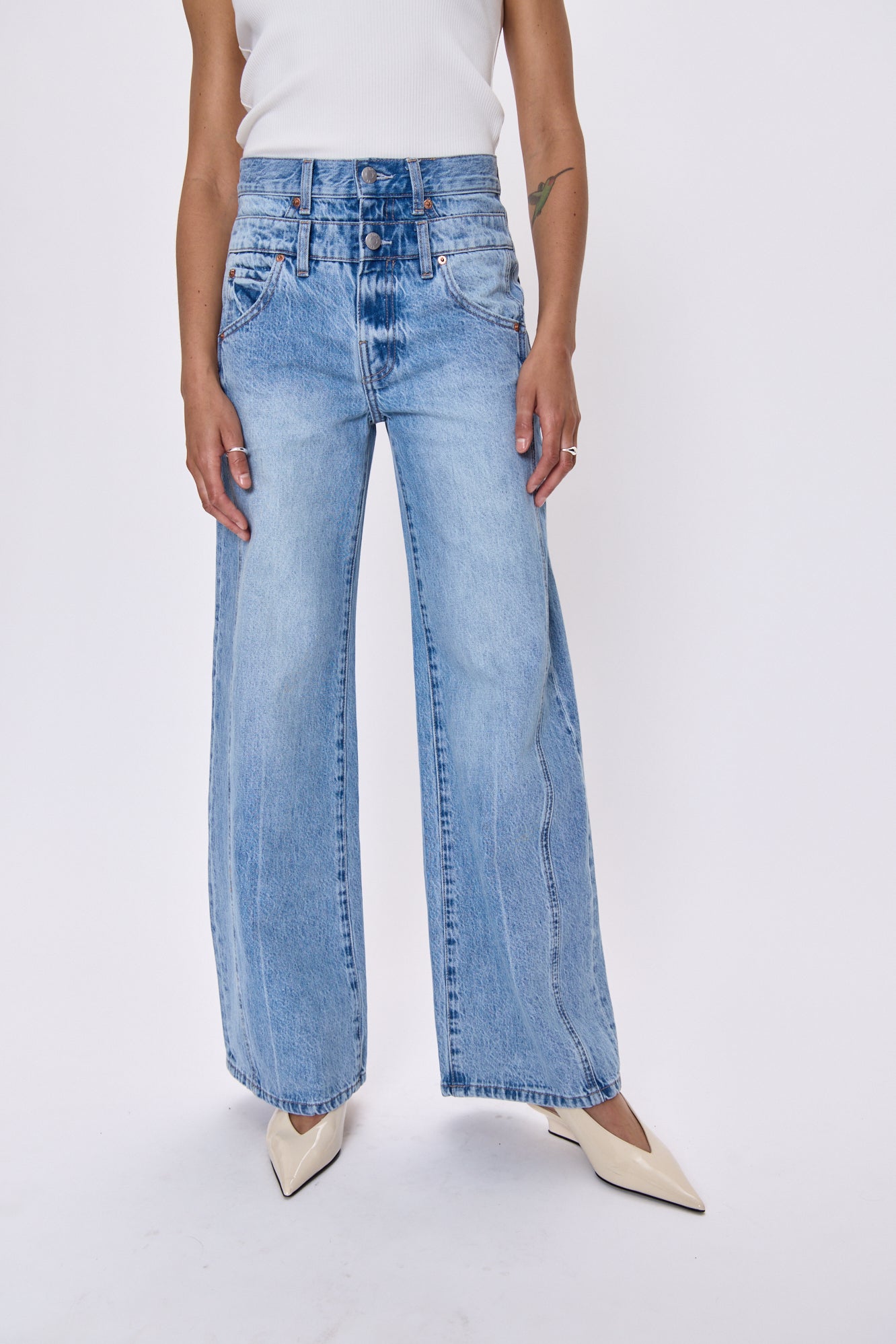 Caleb High Rise Relaxed Stacked Waist- Era