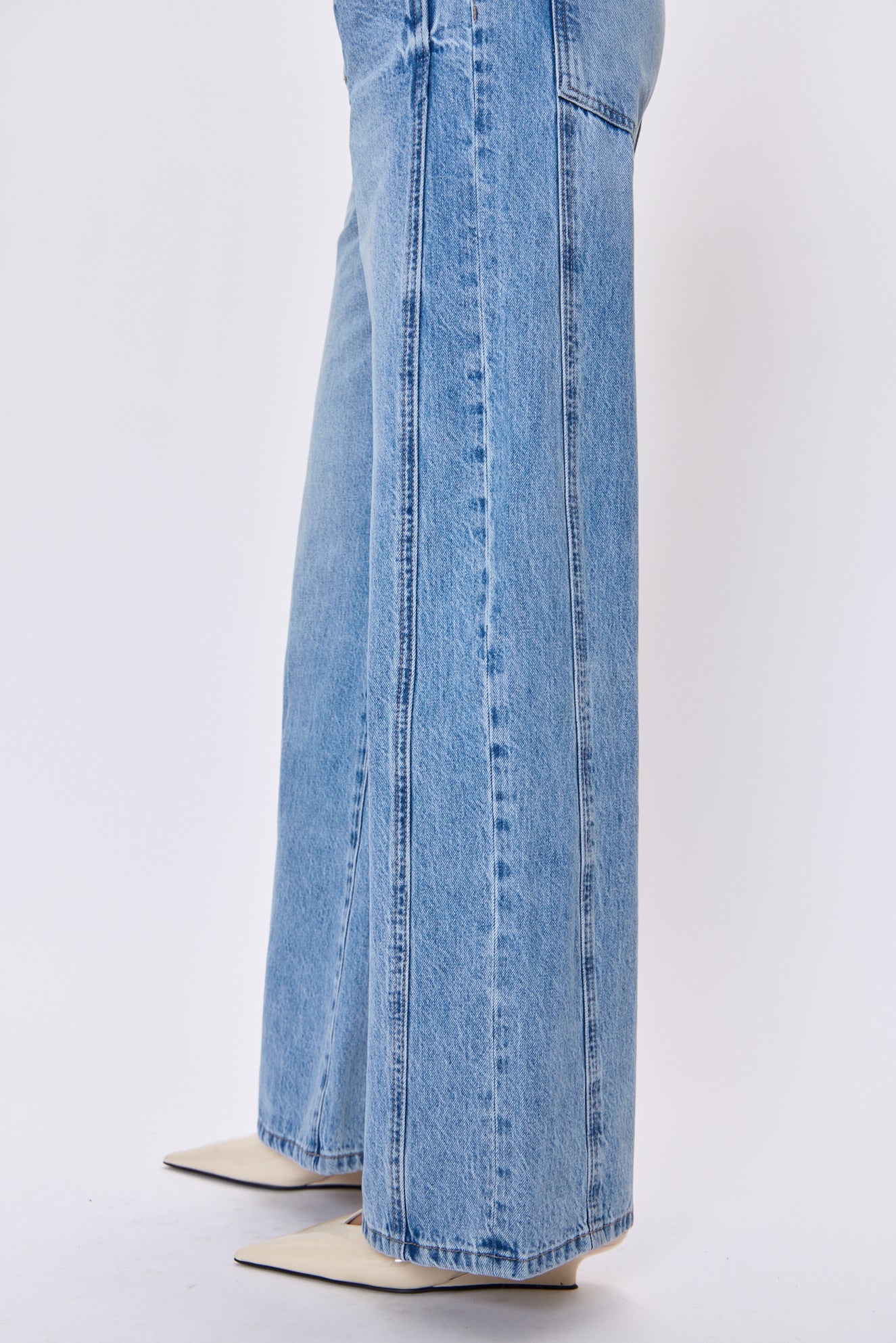 Caleb High Rise Relaxed Stacked Waist- Era