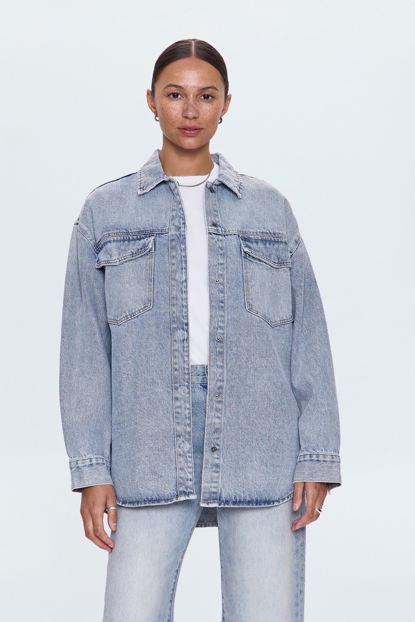 Mandy Oversized Shacket - Paloma