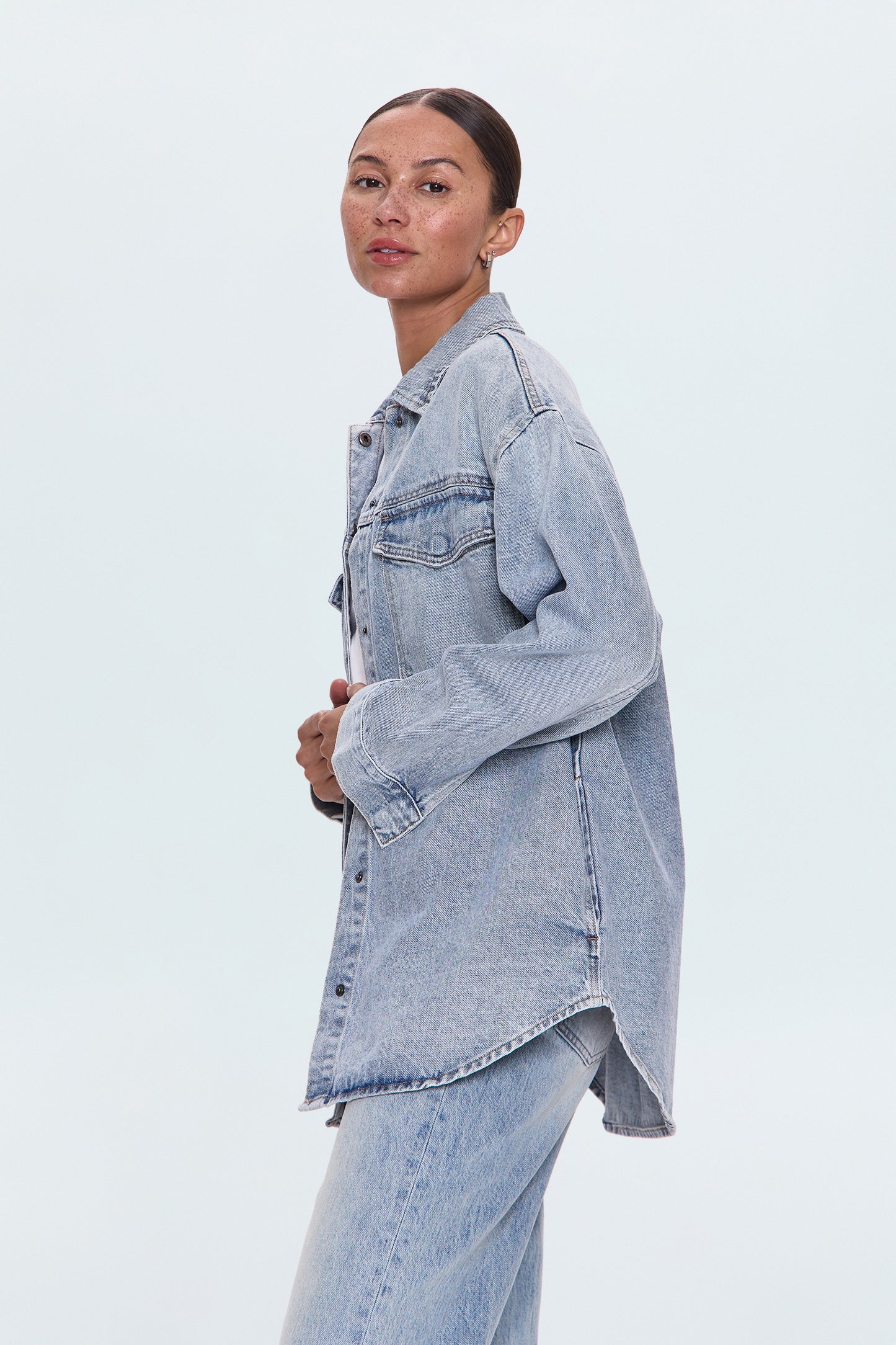 Mandy Oversized Shacket - Paloma