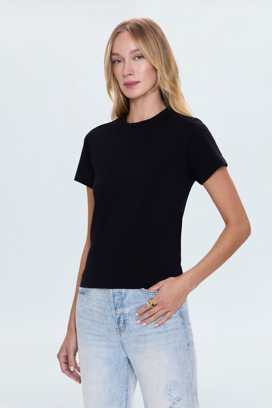Alba Baby Tee - Noir