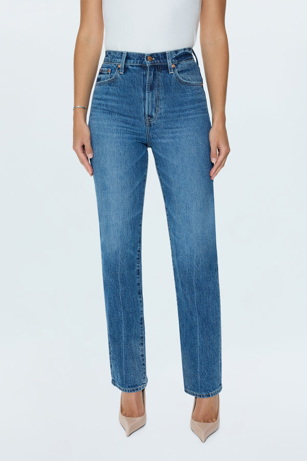 Cassie Super High Rise Straight Jean - Palladium