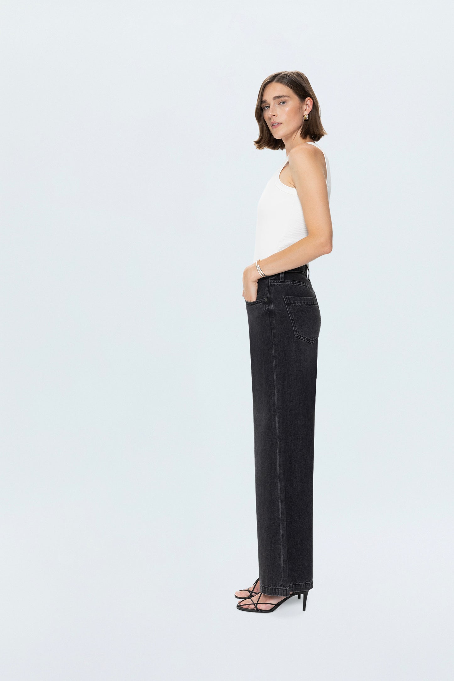 Jadyn Low Slung Palazzo Jean - Zen