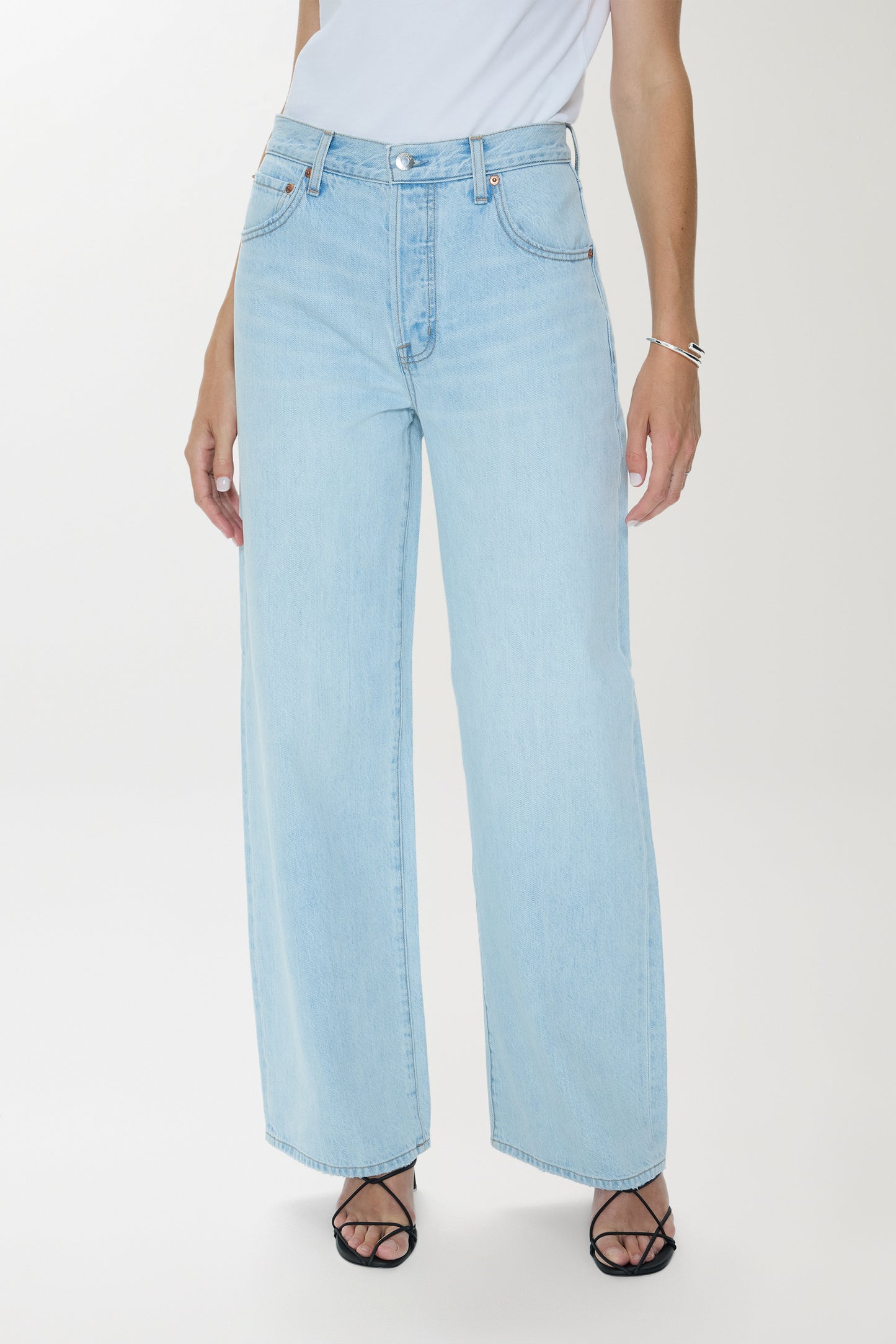 Tate High Rise Bowed Wide Leg Jean - Postcards