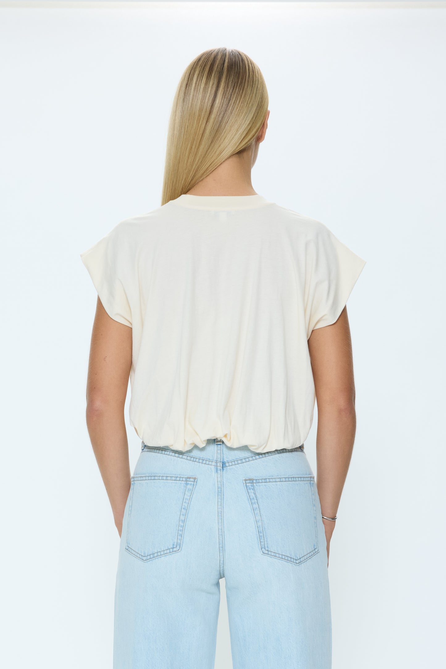 Millie Bubble Tee - Le Blanc