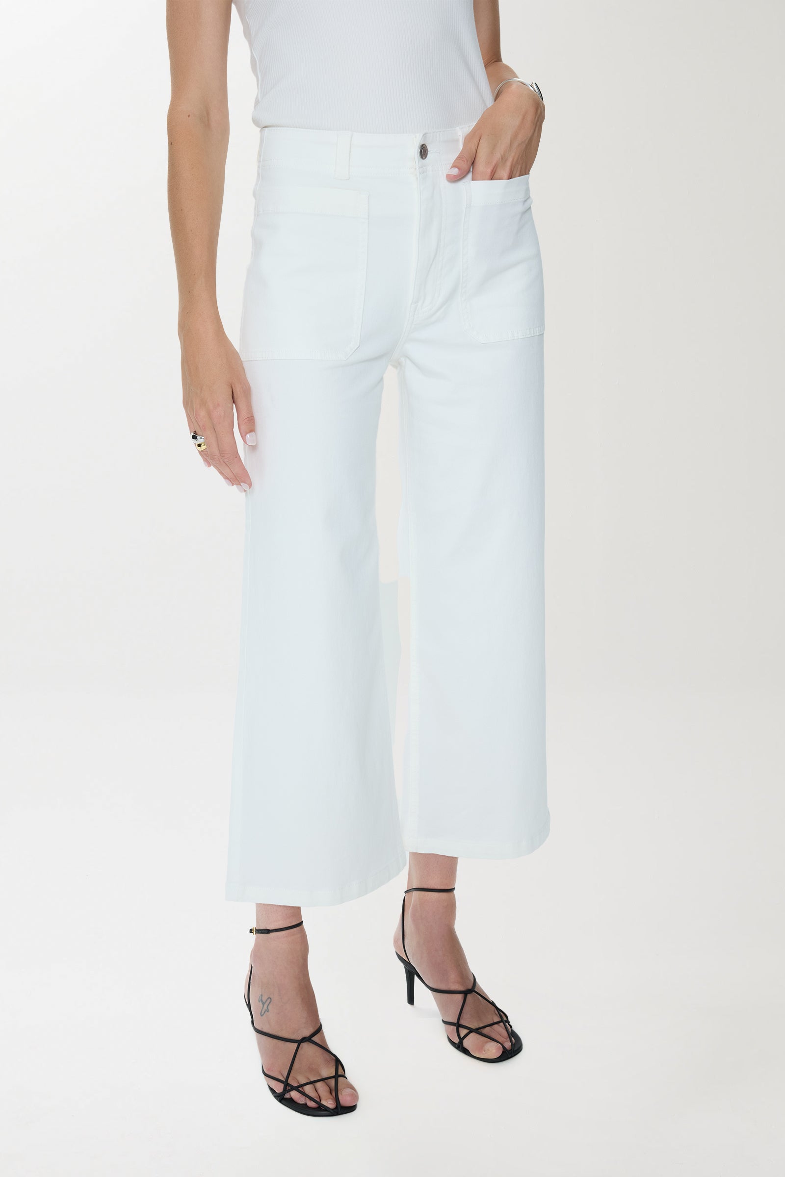 Zooey Patch Pocket Utility Pant - Le Blanc – Pistola Denim