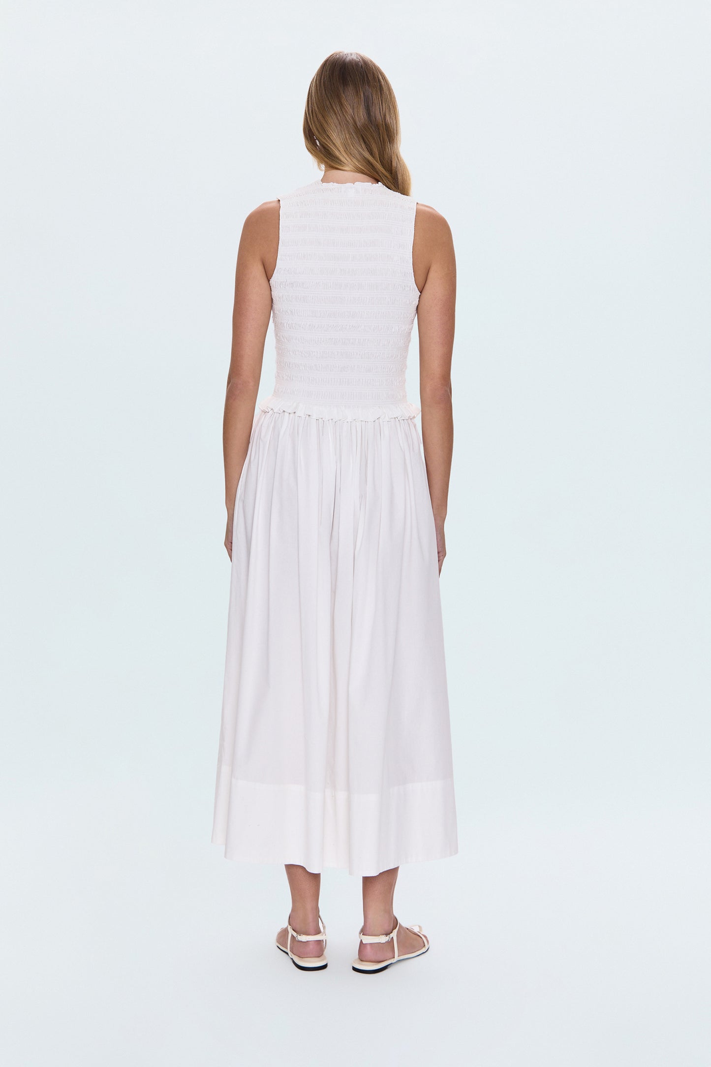 Noelle Poplin Maxi Skirt - Le Blanc
