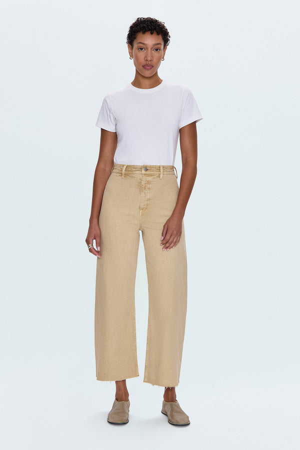 Penny High Rise Wide Leg Jean - Sand Dollar