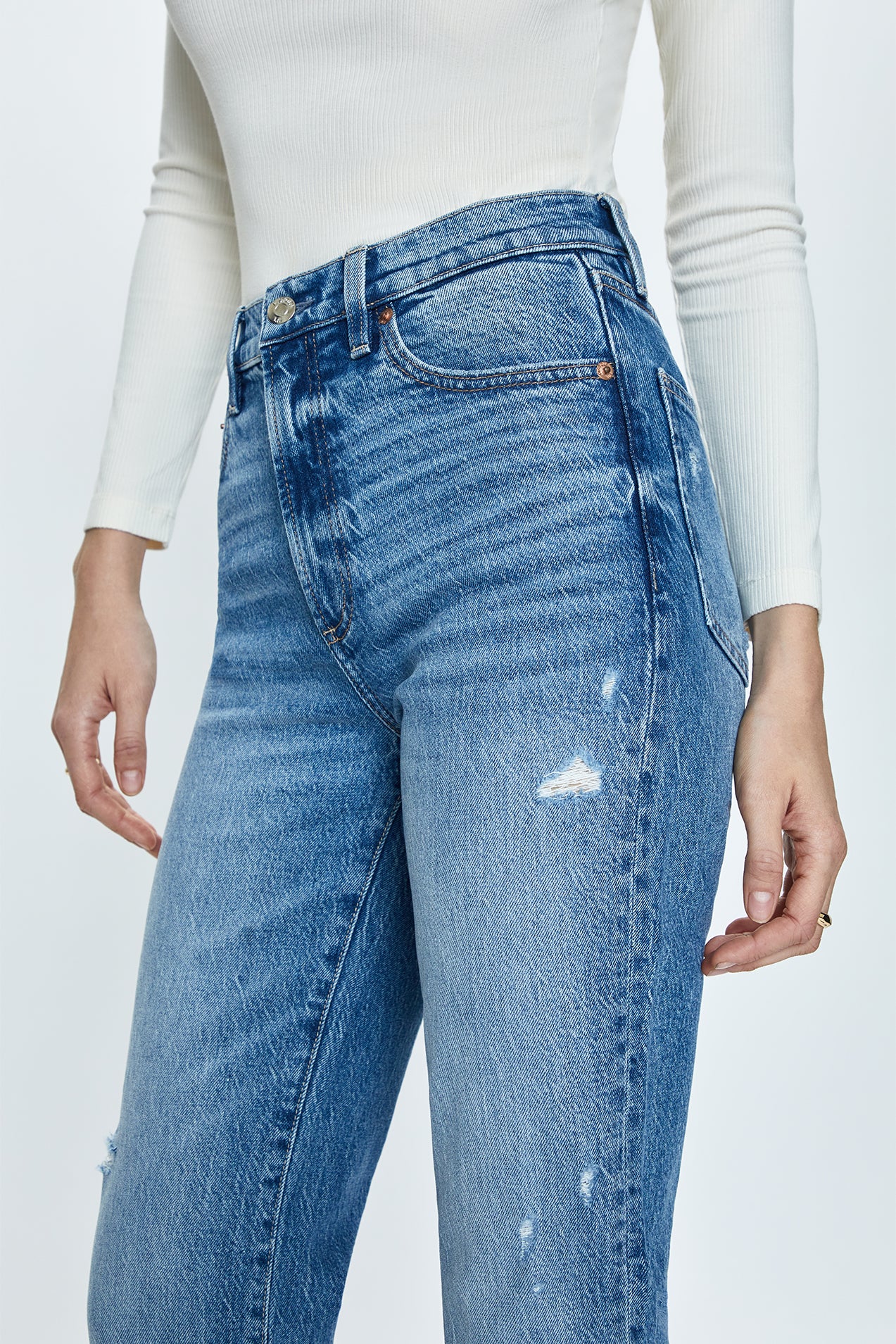 Ally High Rise Ankle Boot Jean - Central Vintage