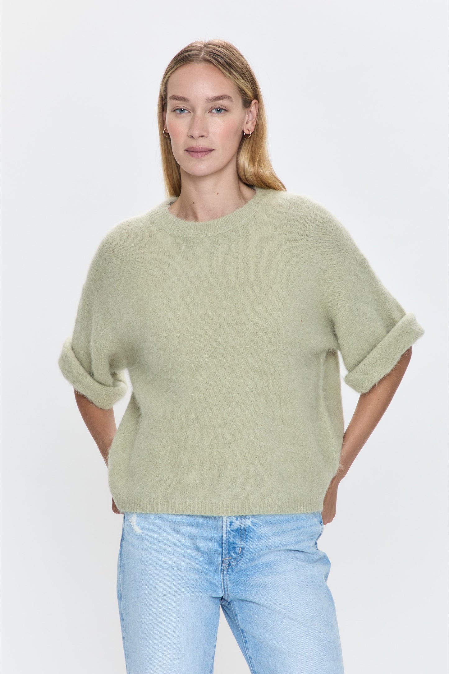 Micah Sweater Tee - Pistachio