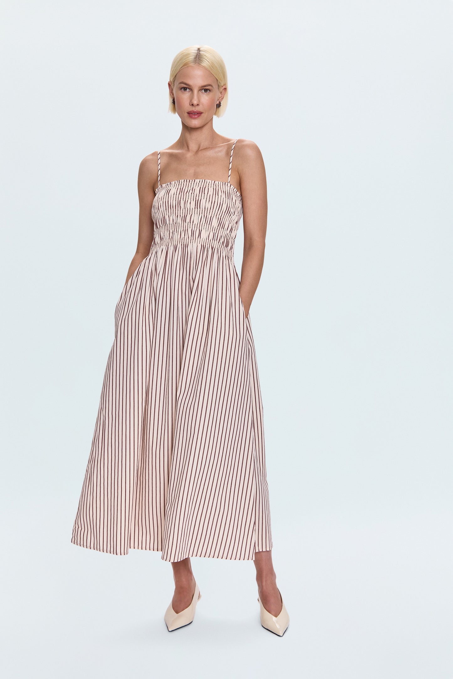 Bianca Dress - Tiramisu Stripe