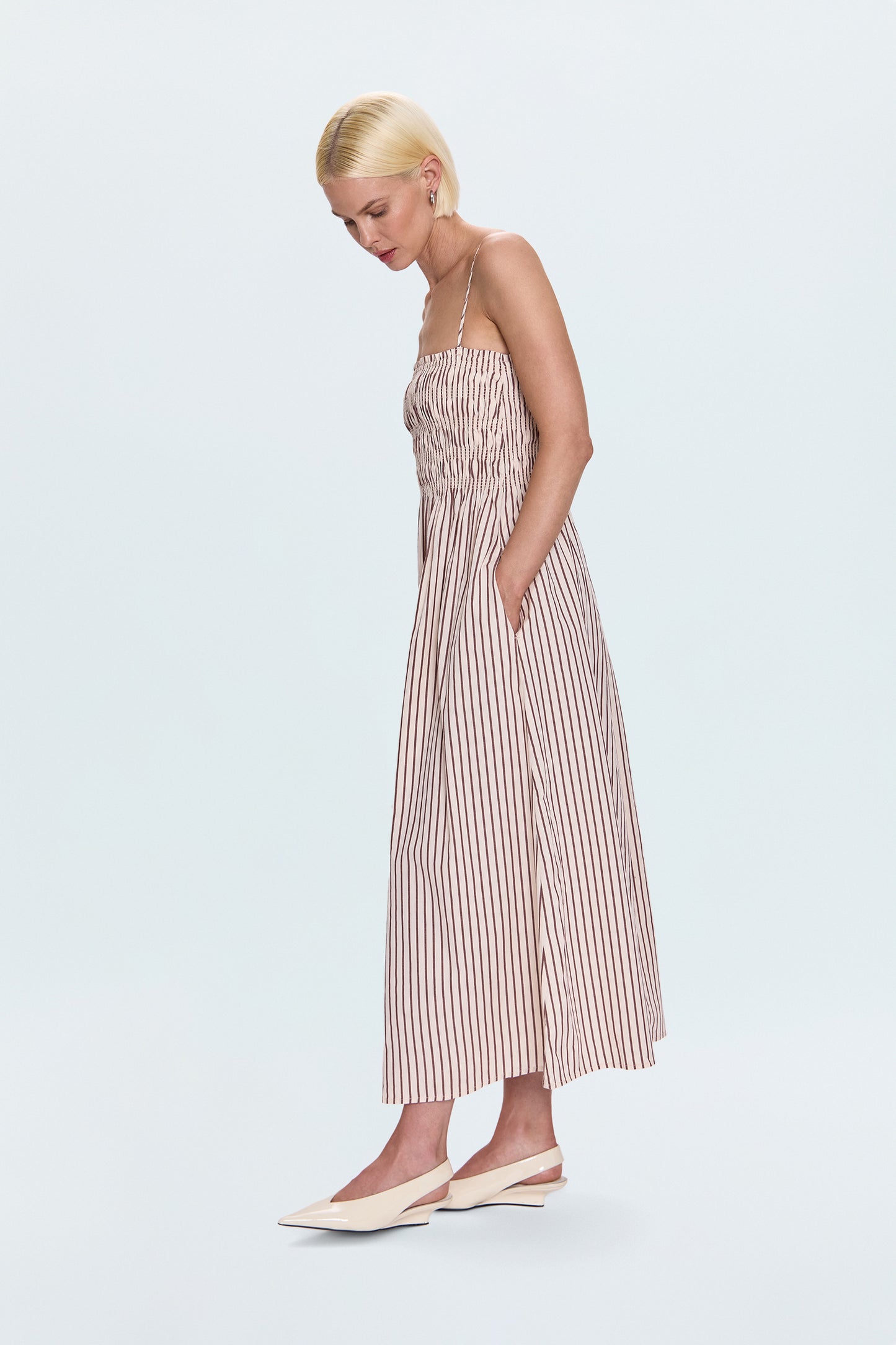 Bianca Dress - Tiramisu Stripe