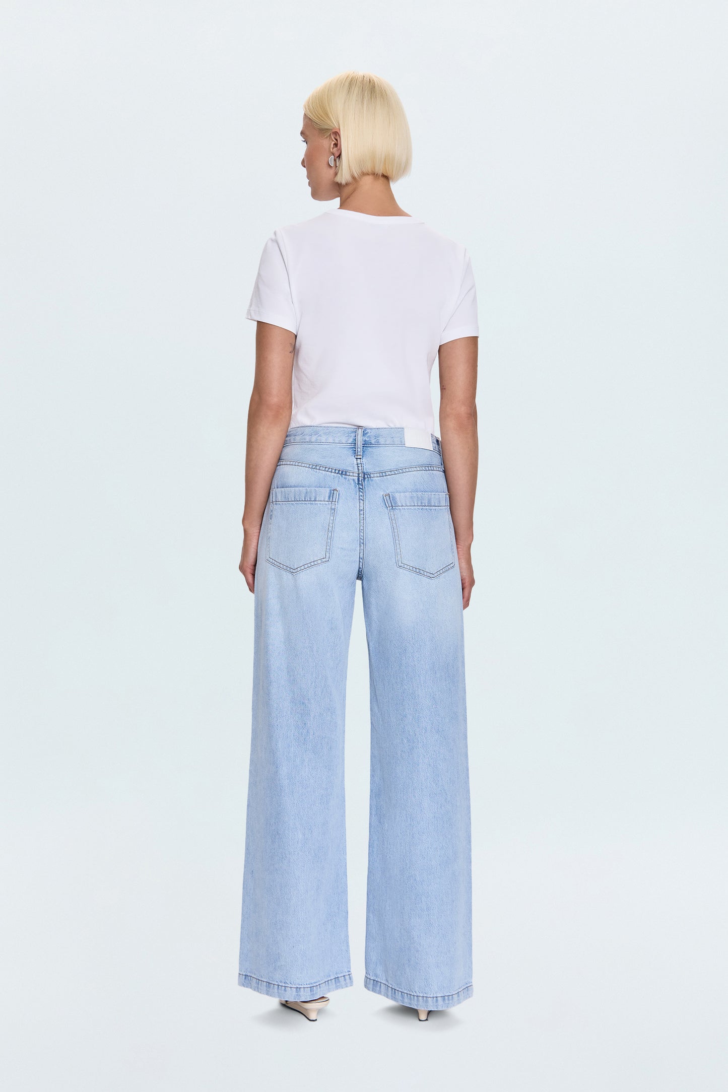 PETITE Jadyn Low Slung Palazzo Jean - Chateau