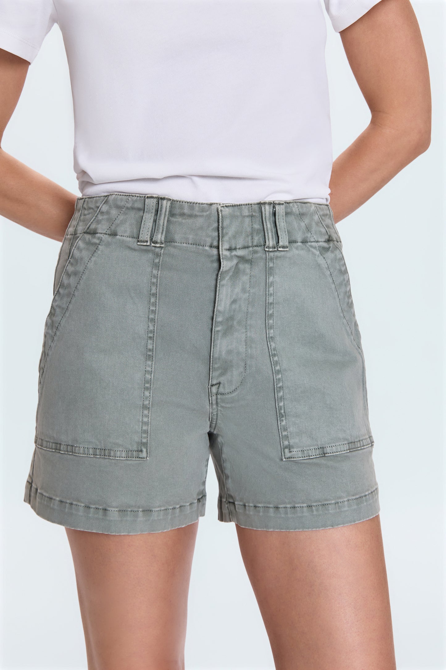 Marissa High Rise Utility Short - Bluff
