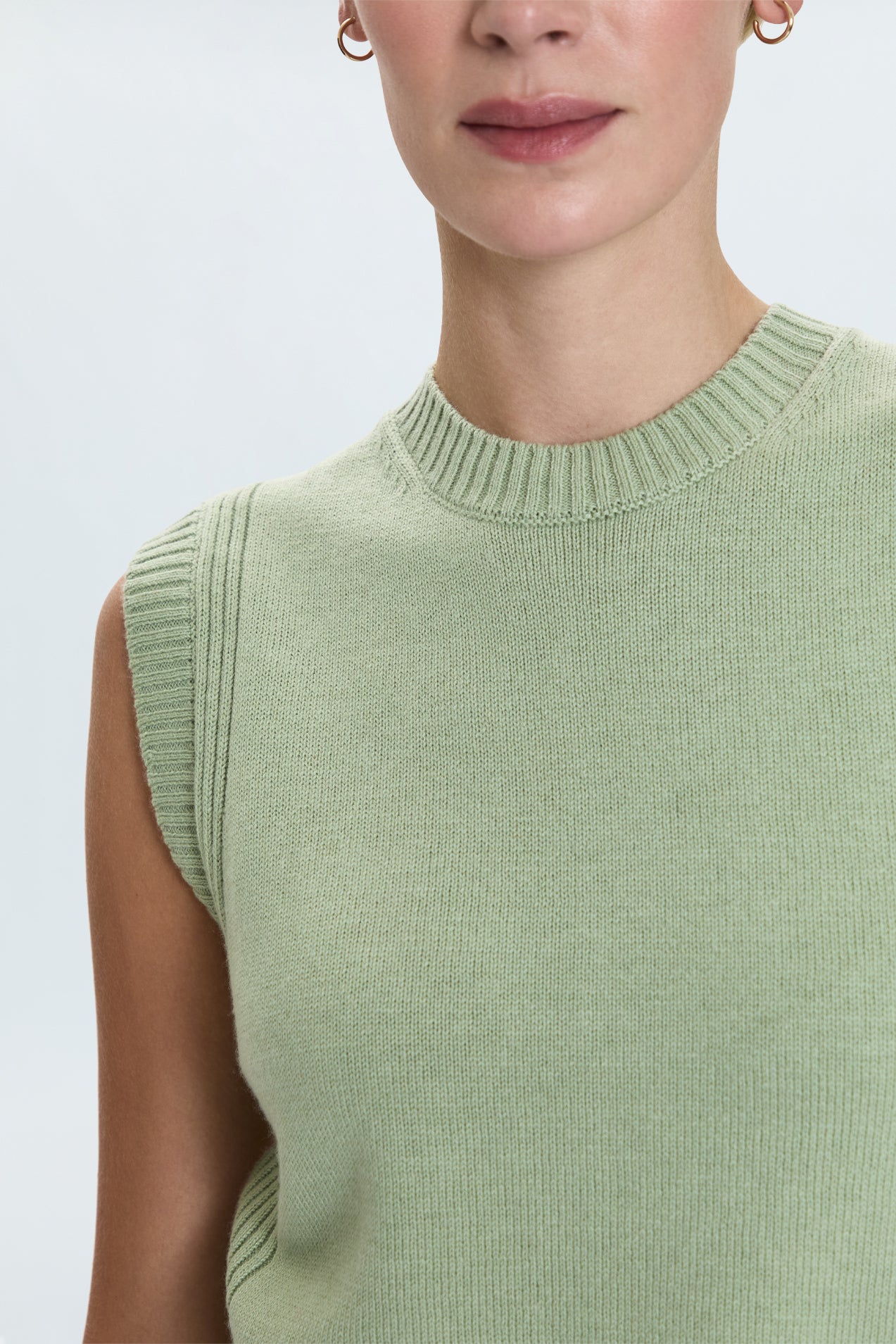 Leandra Sweater Vest- Pistachio