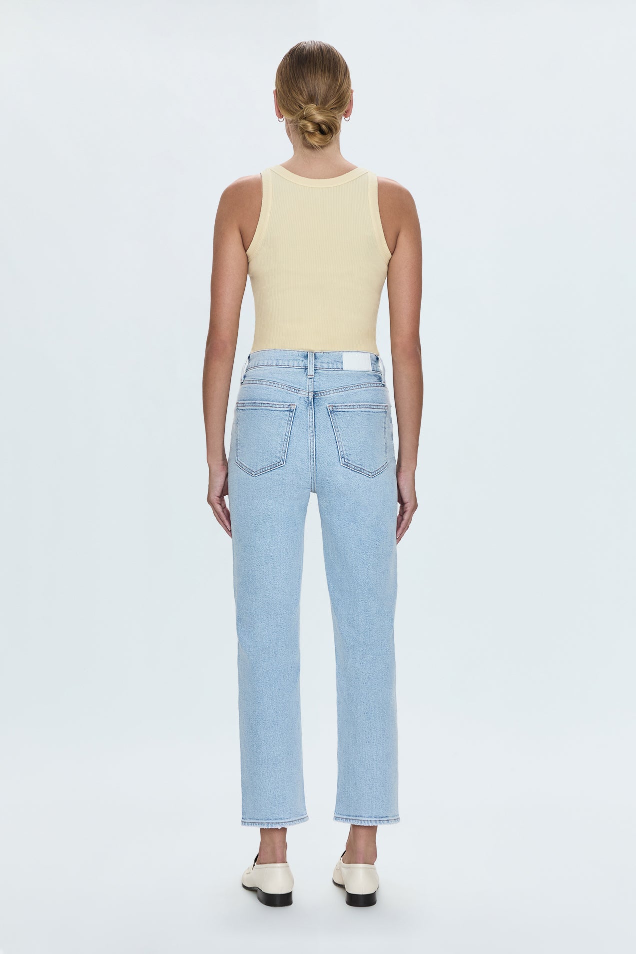 Charlie High Rise Classic Straight Ankle Jean- Sun-Kissed