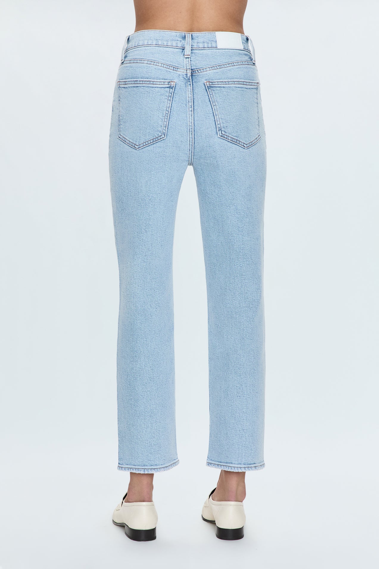Charlie High Rise Classic Straight Ankle Jean- Sun-Kissed