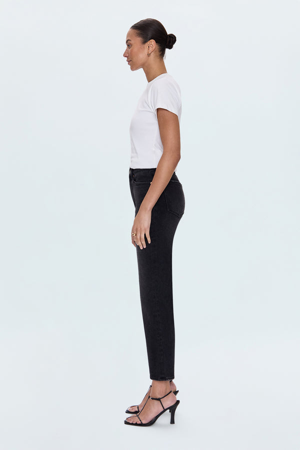 Ally High Rise Ankle Boot Jean - Lodge