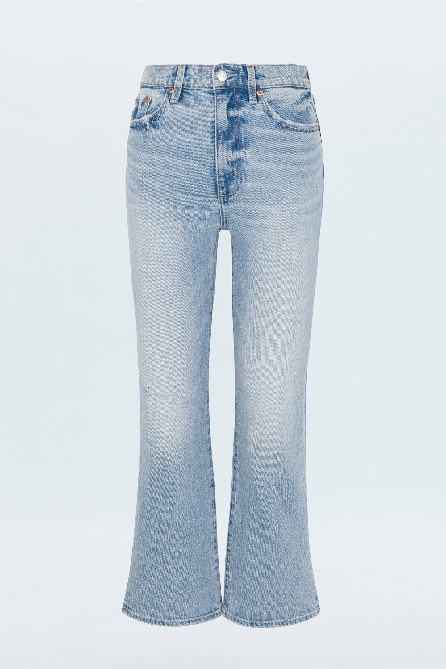 Ally High Rise Ankle Boot Jean - Scholar Distressed