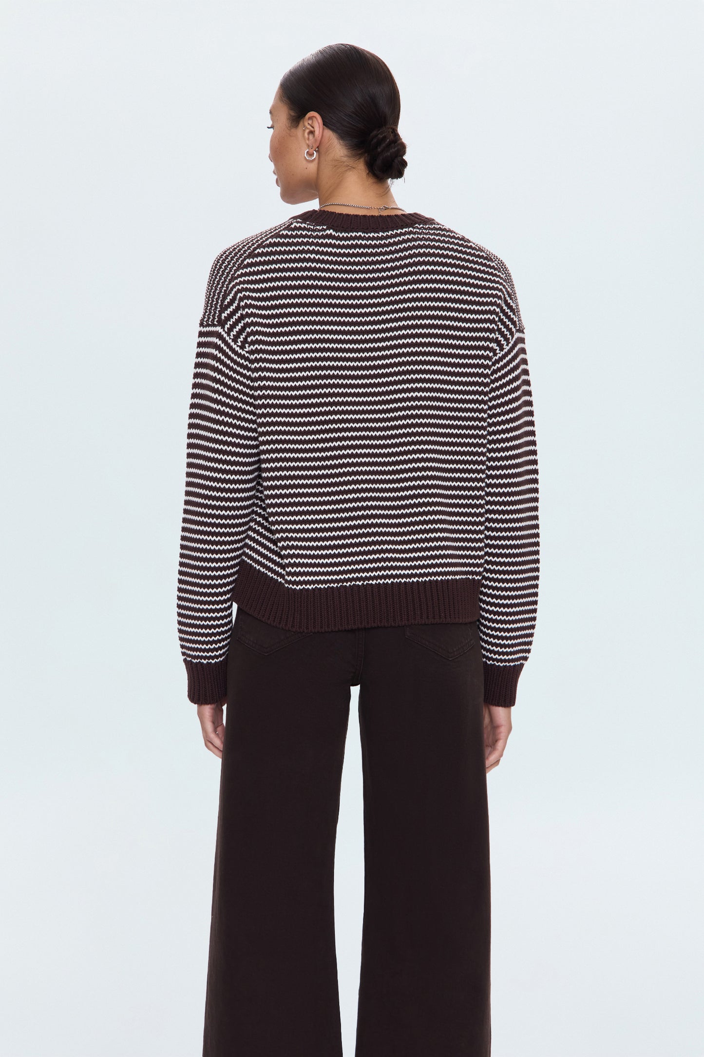 Aura Relaxed Crew Neck Sweater - Mocha