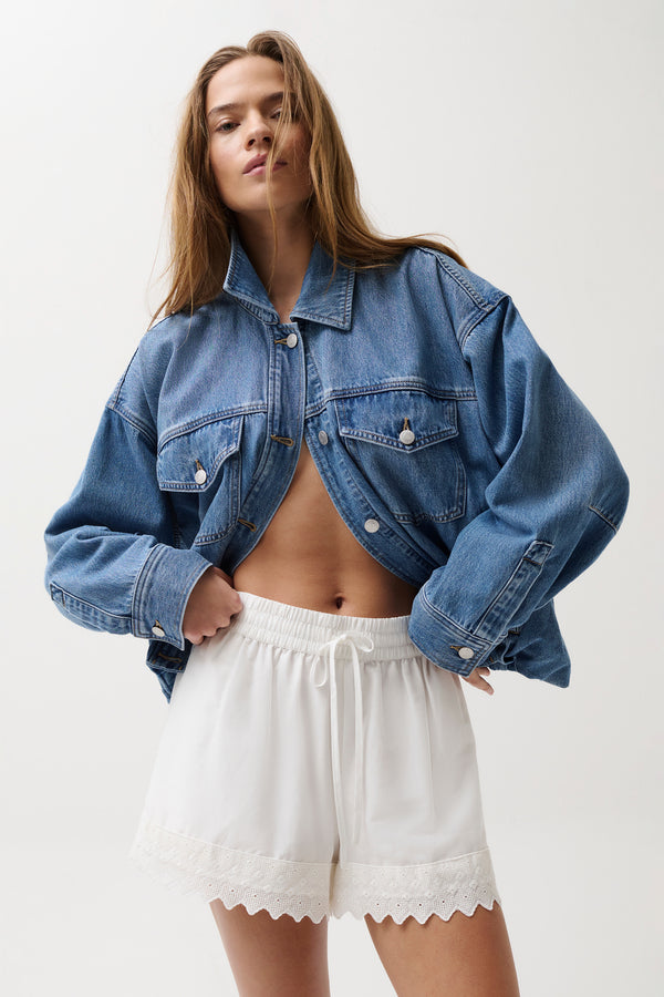 Bibi Blouson Trucker Jacket - Heartfelt
