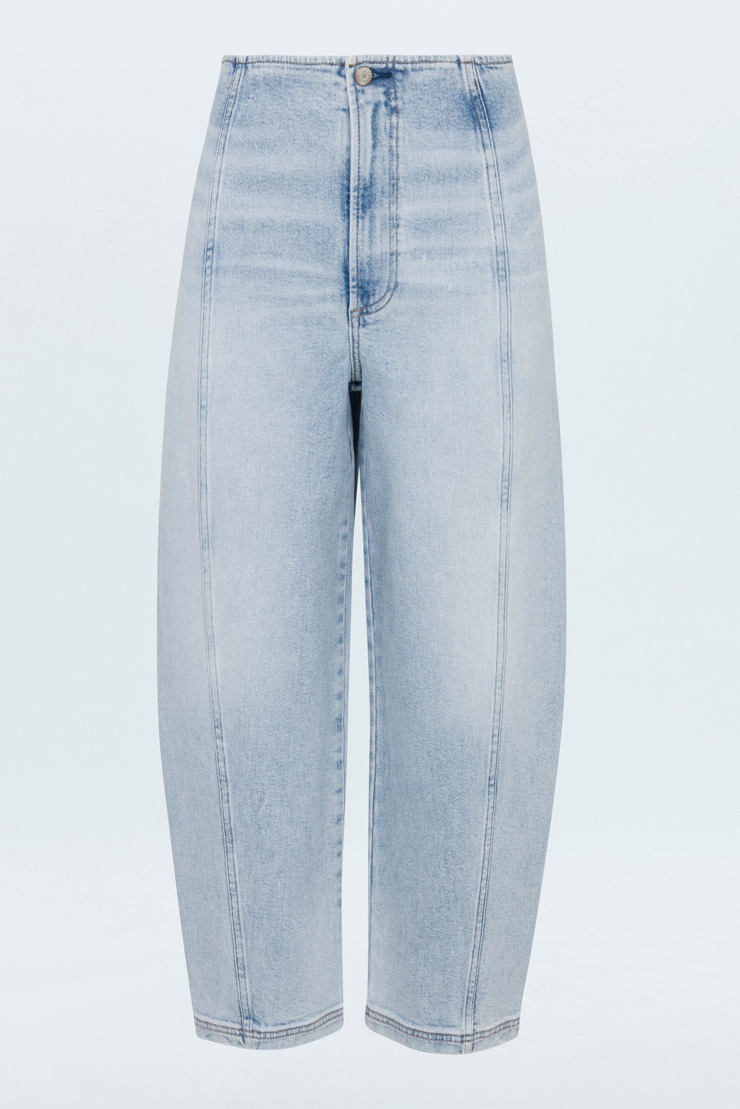 Blair High Rise Seamed Barrel Jean - Pristine