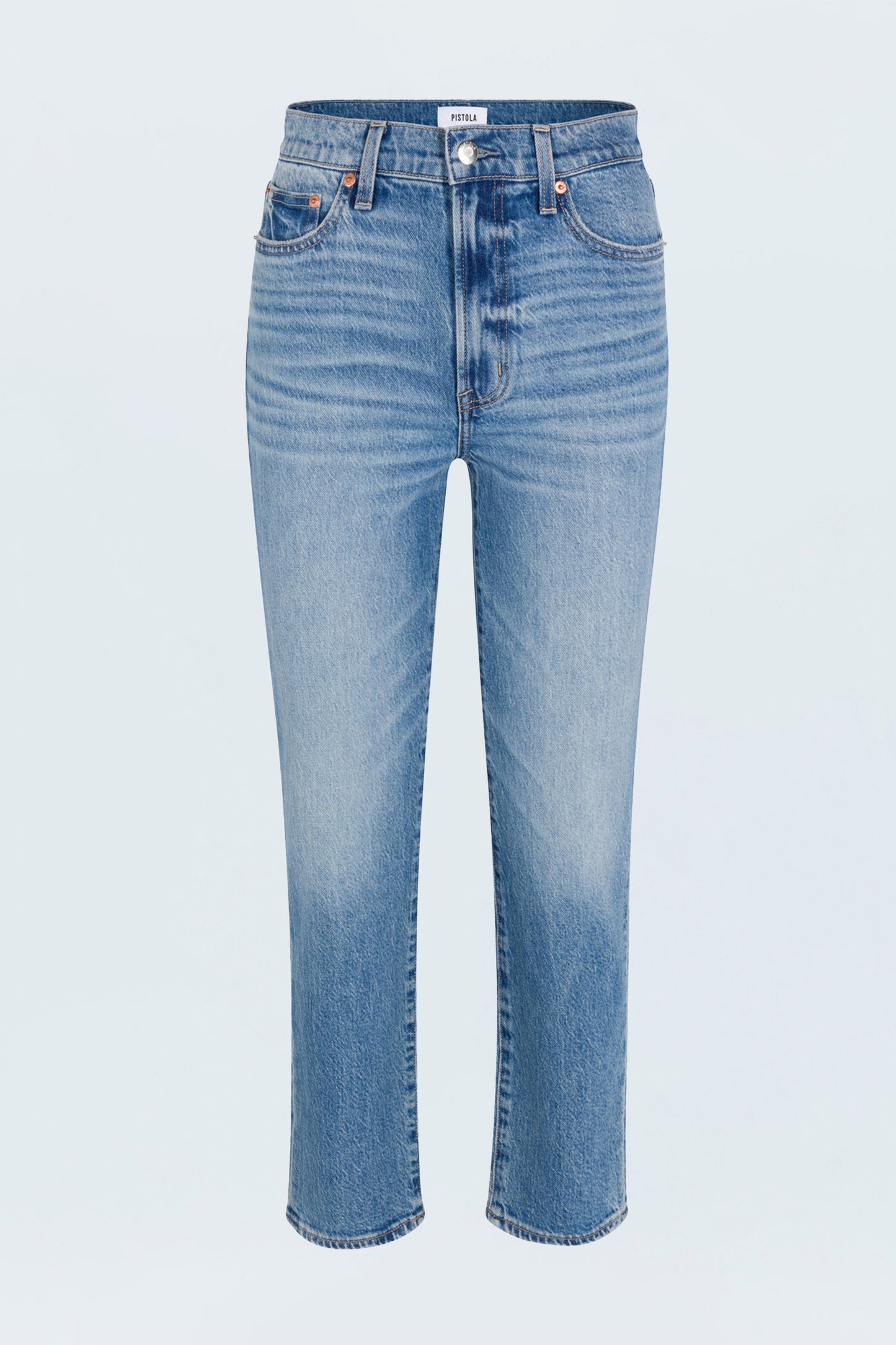 Bri High Rise Slim Straight Jean - Charleston