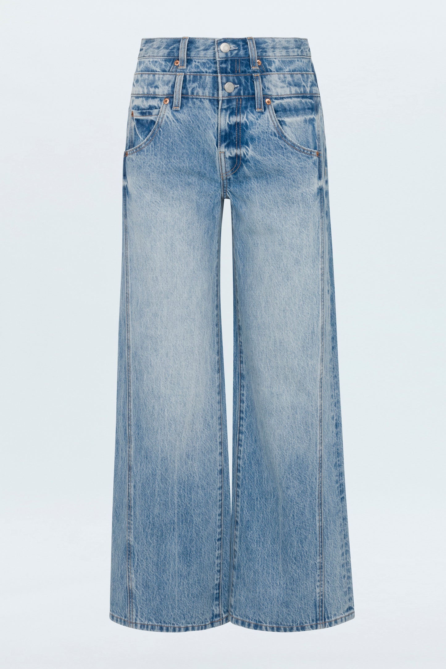 Caleb High Rise Stacked Waist Jean - Era