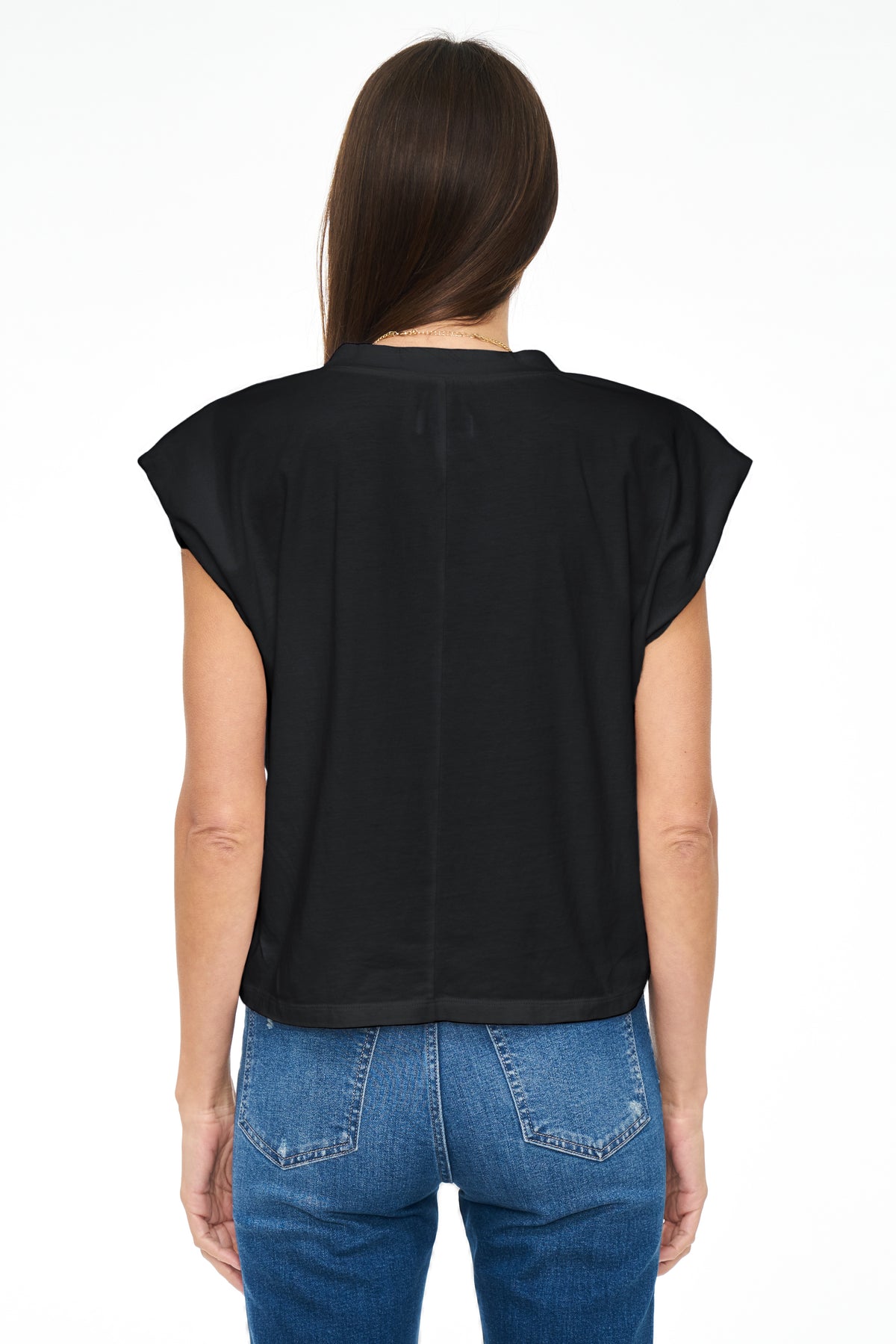 Carson V-Neck Muscle Tee - Black