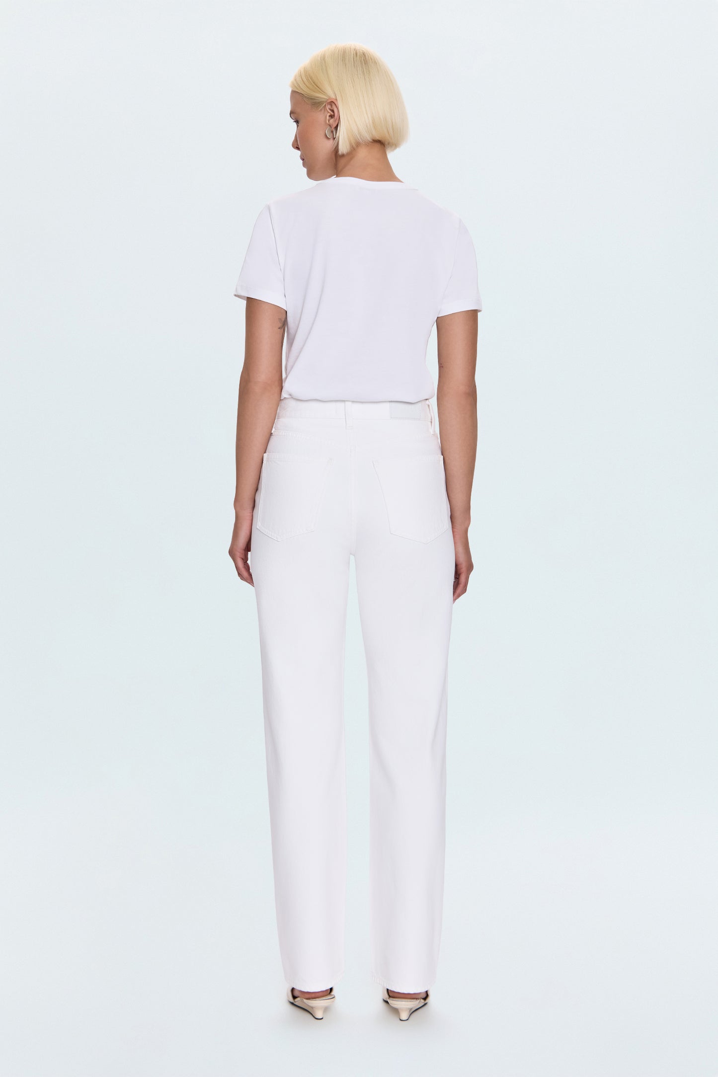 Cassie Super High Rise Straight - Paper White