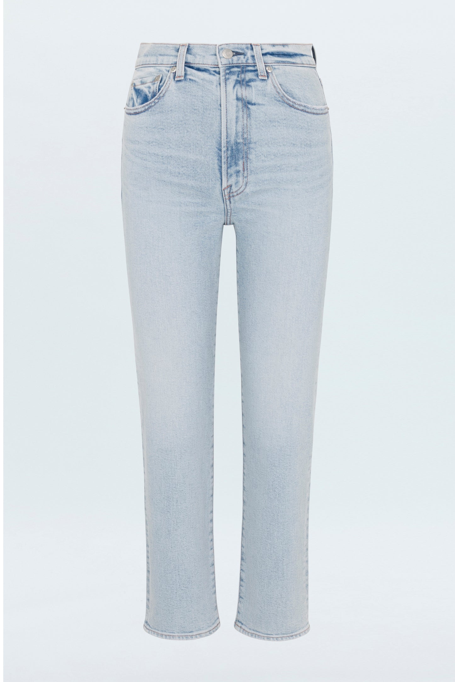 Charlie High Rise Classic Straight Ankle Jean- Sun-Kissed