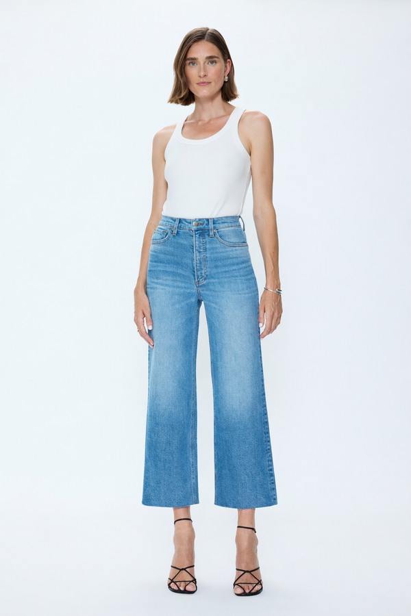 Pistola PETITE Lana Crop High Rise Ultra Wide Leg - Wild Heart high rise wide leg jeans