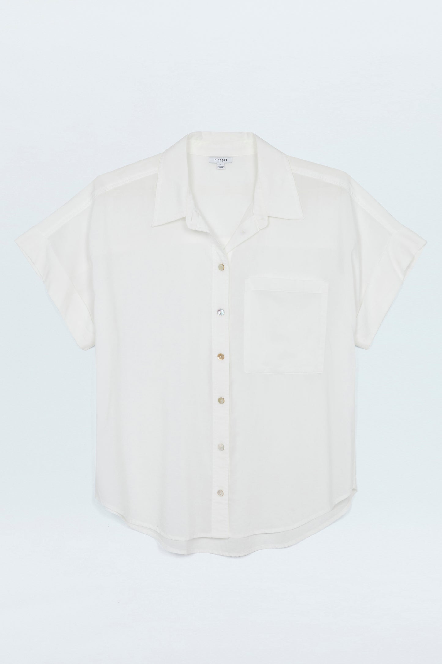 Donnie Short Sleeve Button Up - Le Blanc