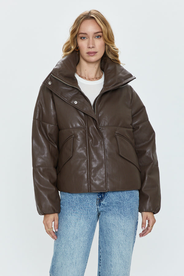 Donovan Puffer Jacket - Espresso