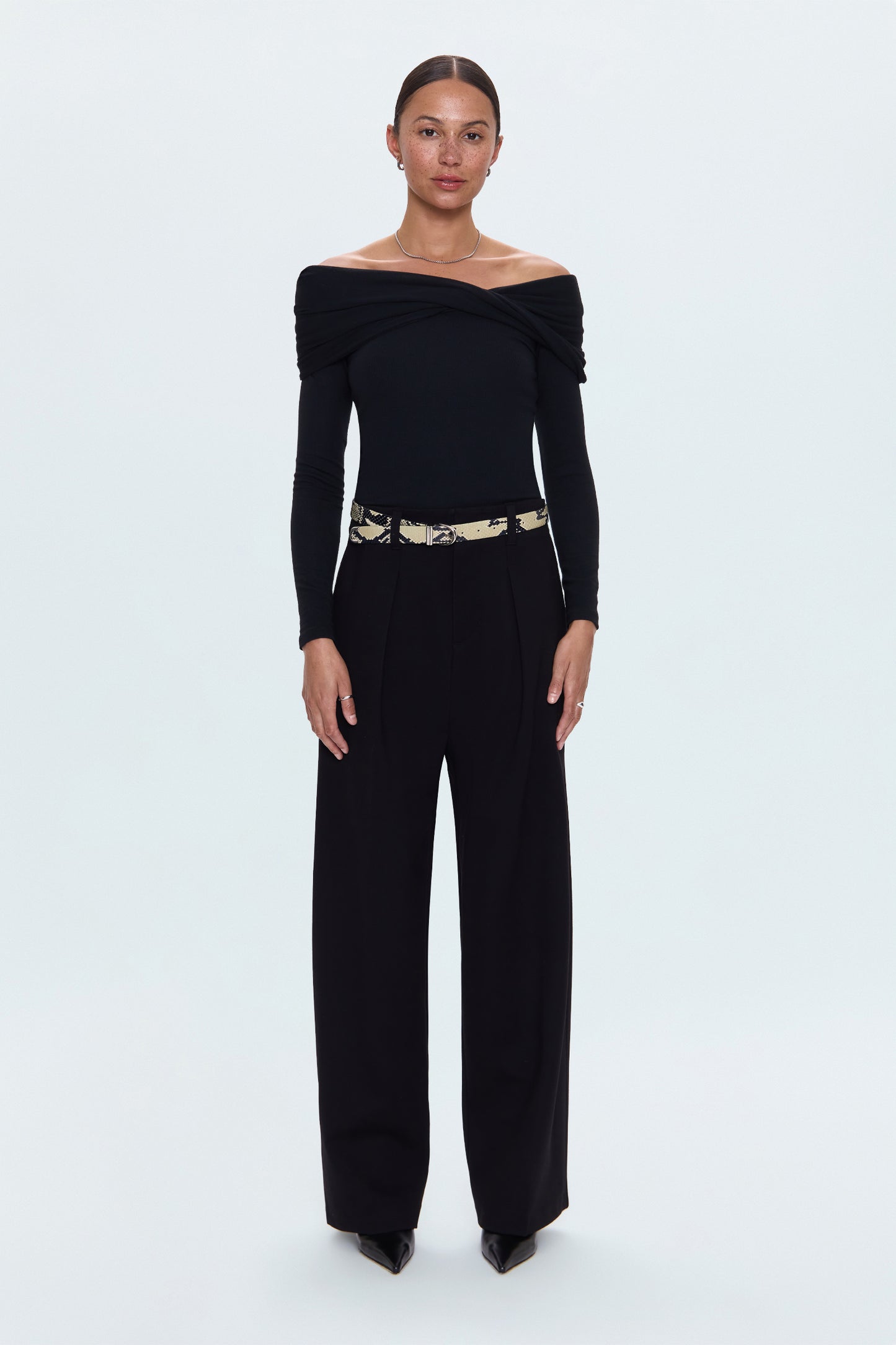 Eden Pleated Ponte Trouser - Night Out