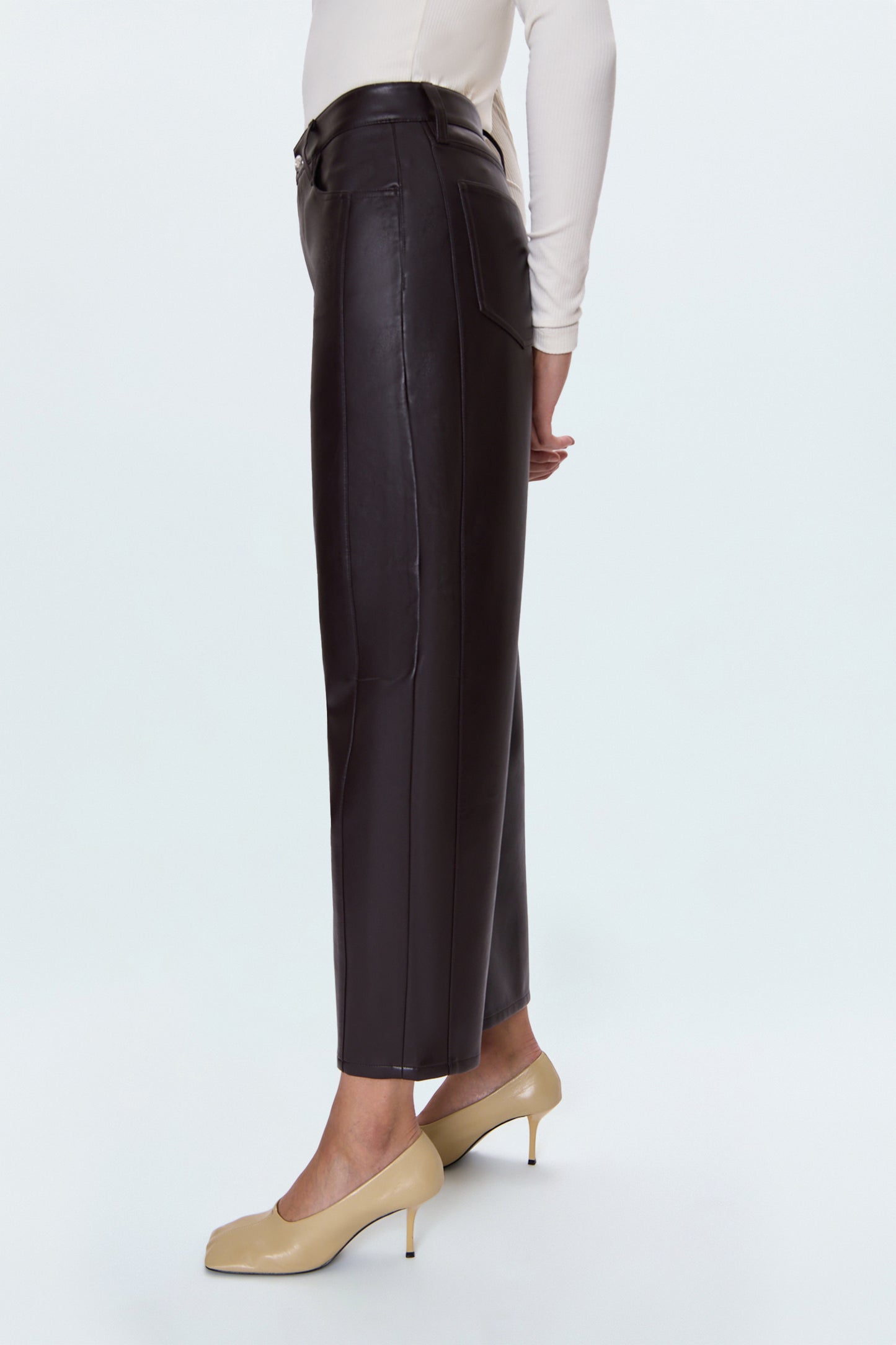 Eli High Rise Barrel Jean - French Roast