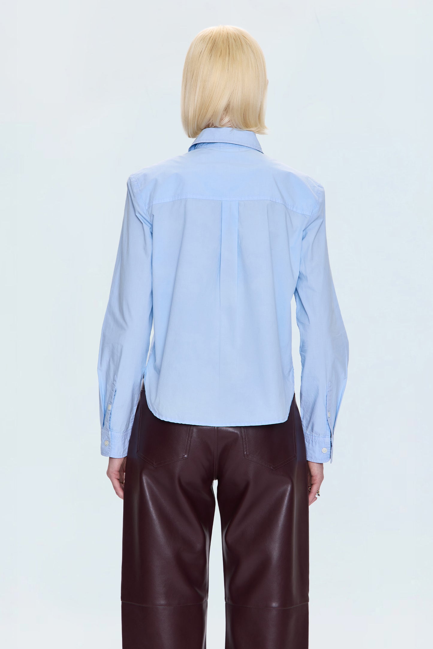 Ines Soft Blazer Shirt - City Blue