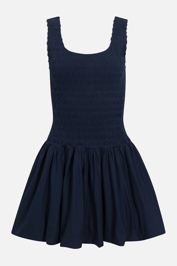 Ilona Bubble Hem Dress - Peacoat