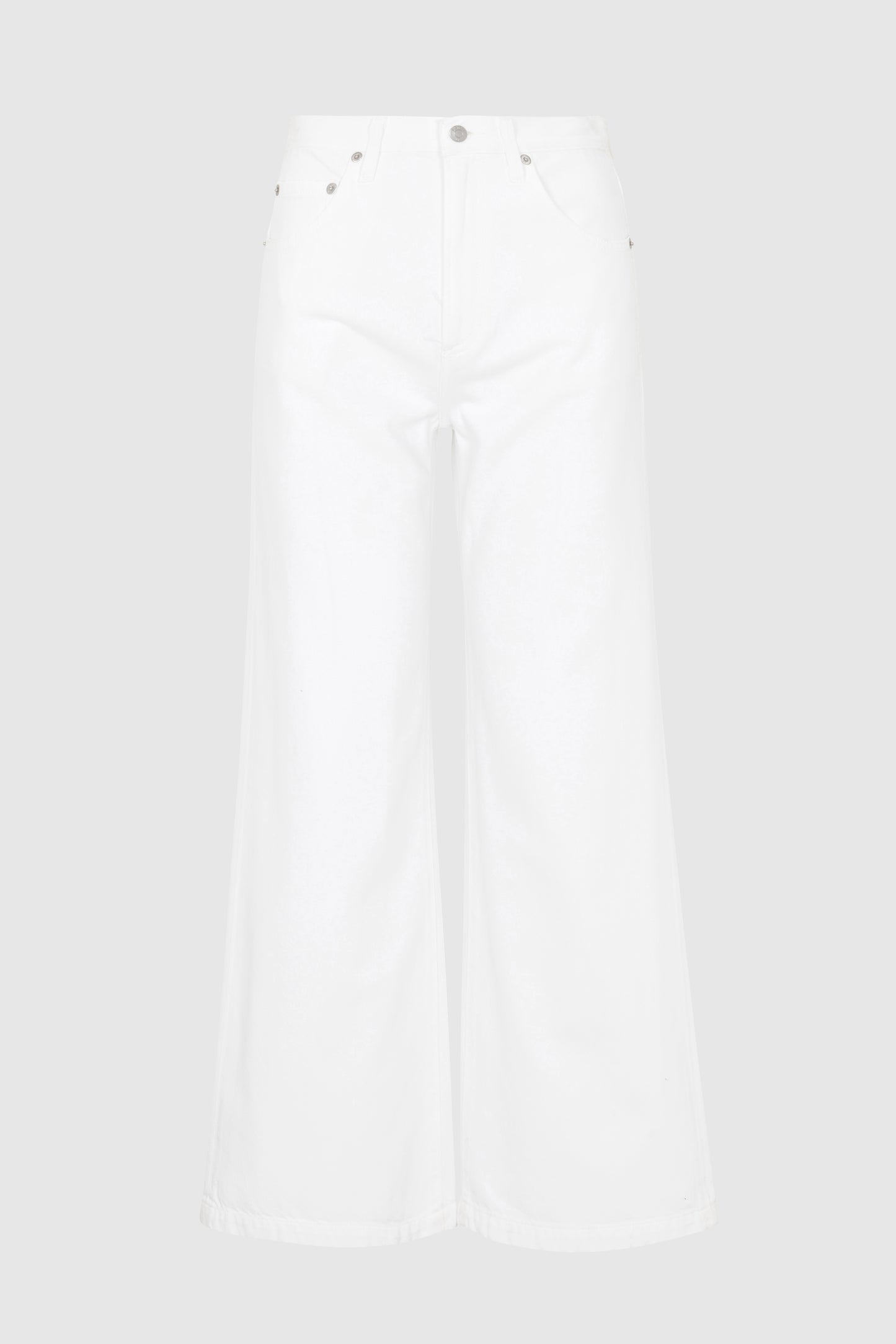 Pistola PETITE Jadyn Low Slung Palazzo Jean - Vivid White relaxed jeans