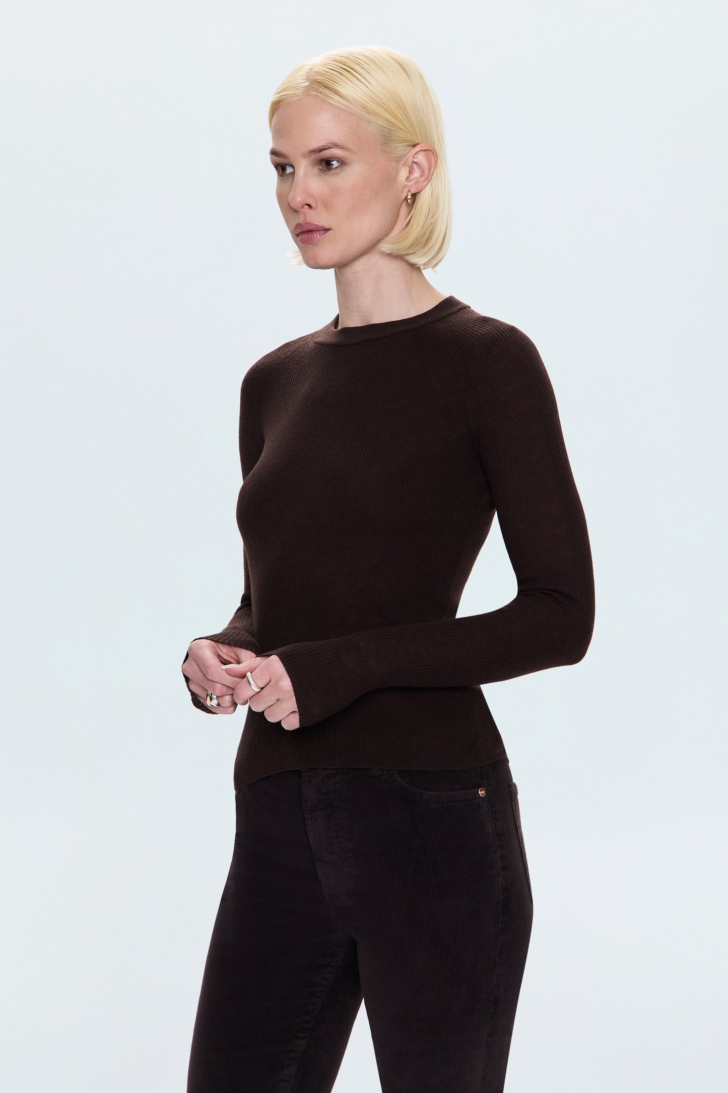 Juno Feather Weight Sweater - Mocha