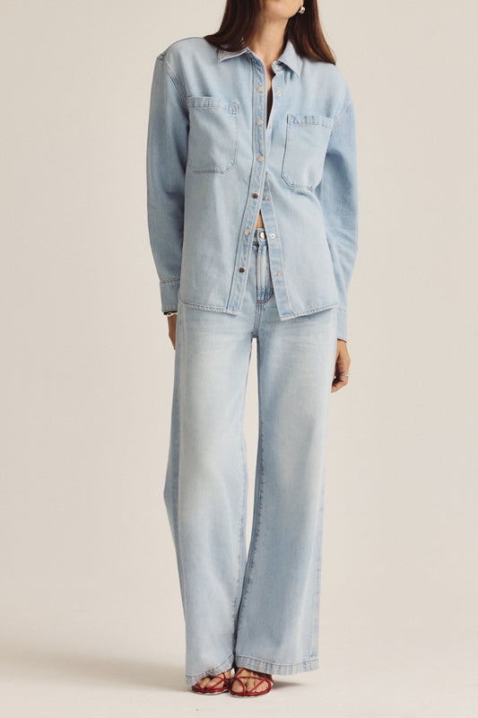 Jadyn Low Slung Palazzo Jean - Chateau