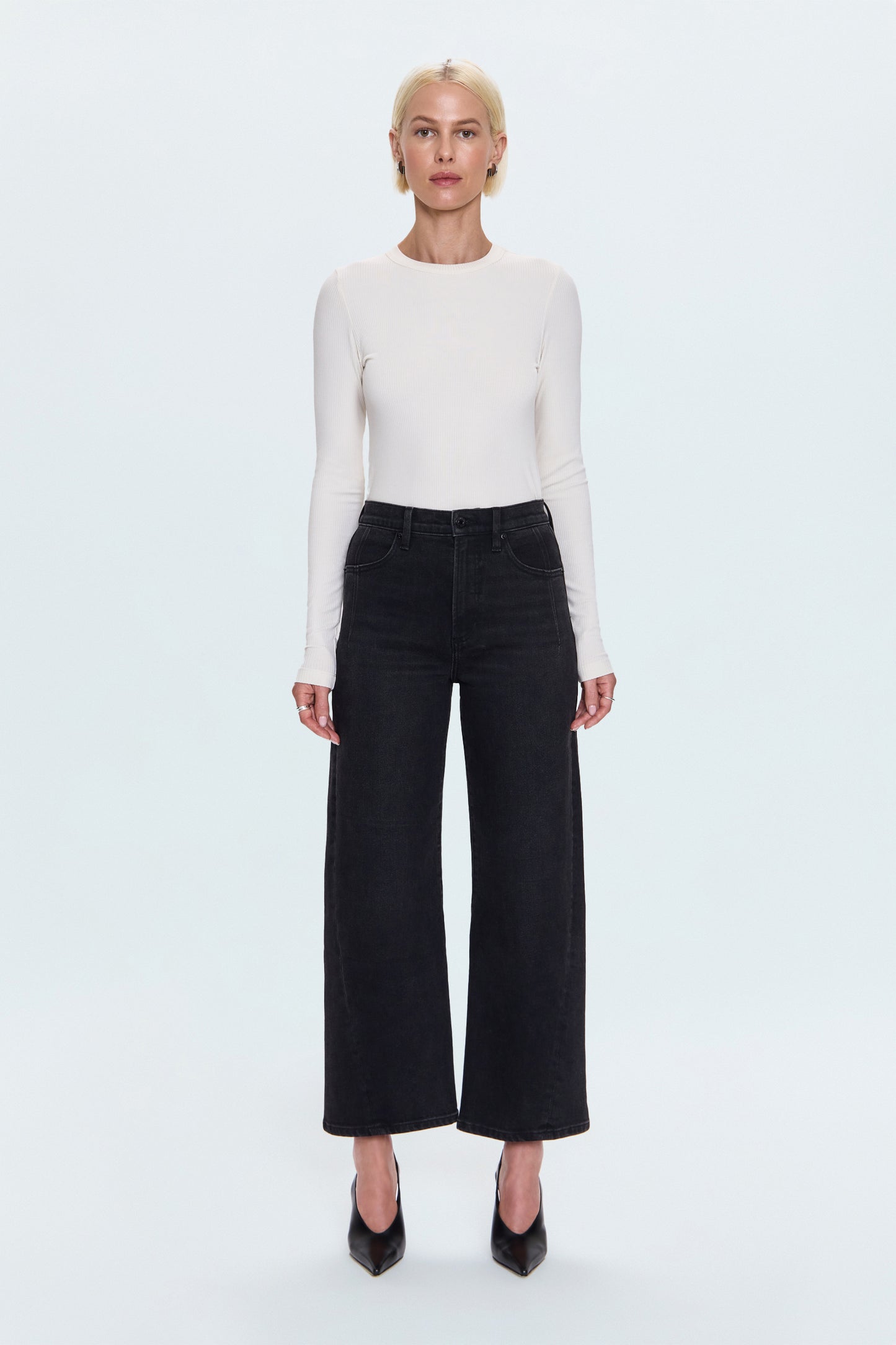 Kyra High Rise Bowed Ankle - Jetset