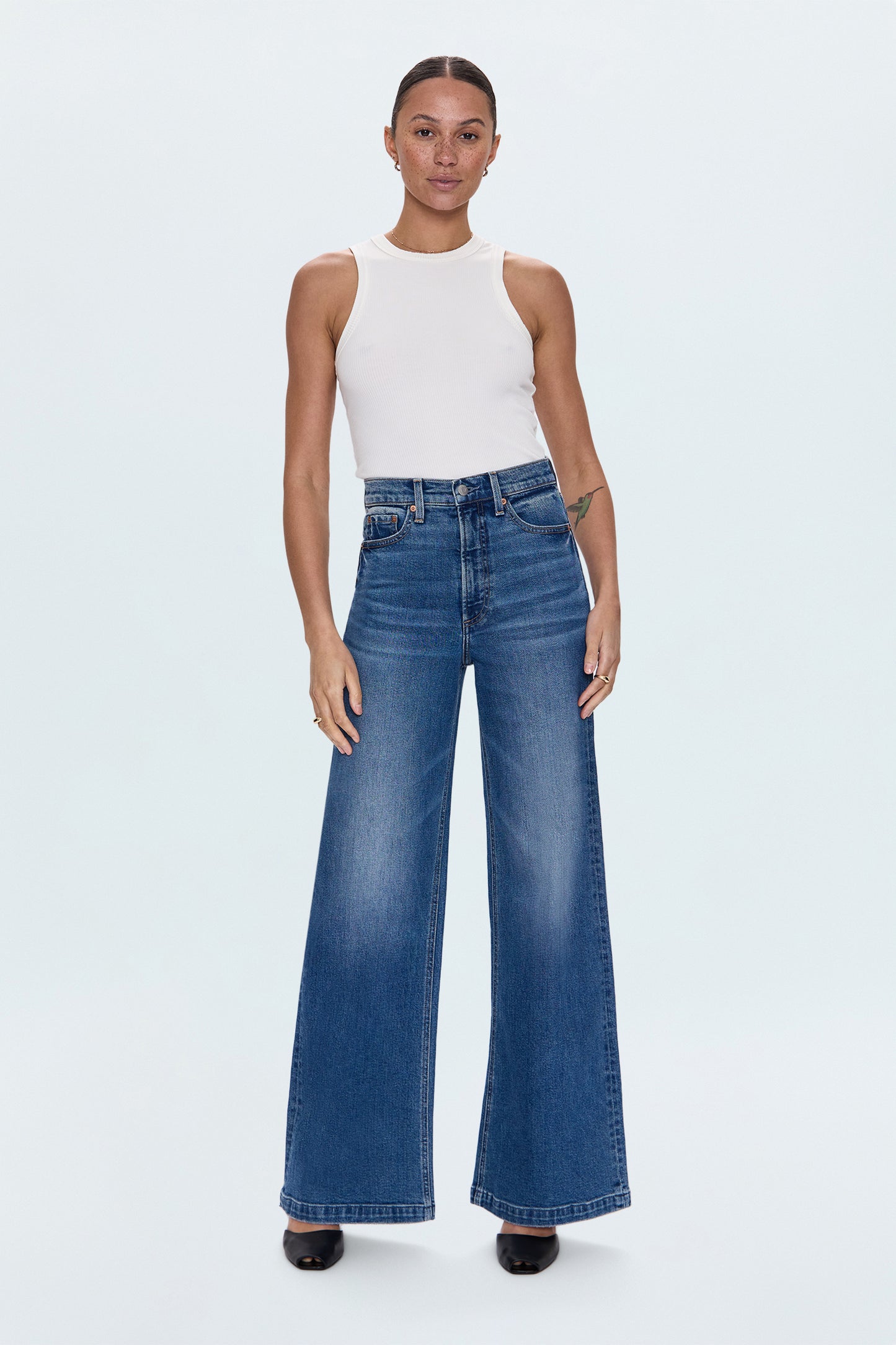 PETITE Lana High Rise Ultra Wide Leg Jean - Soho