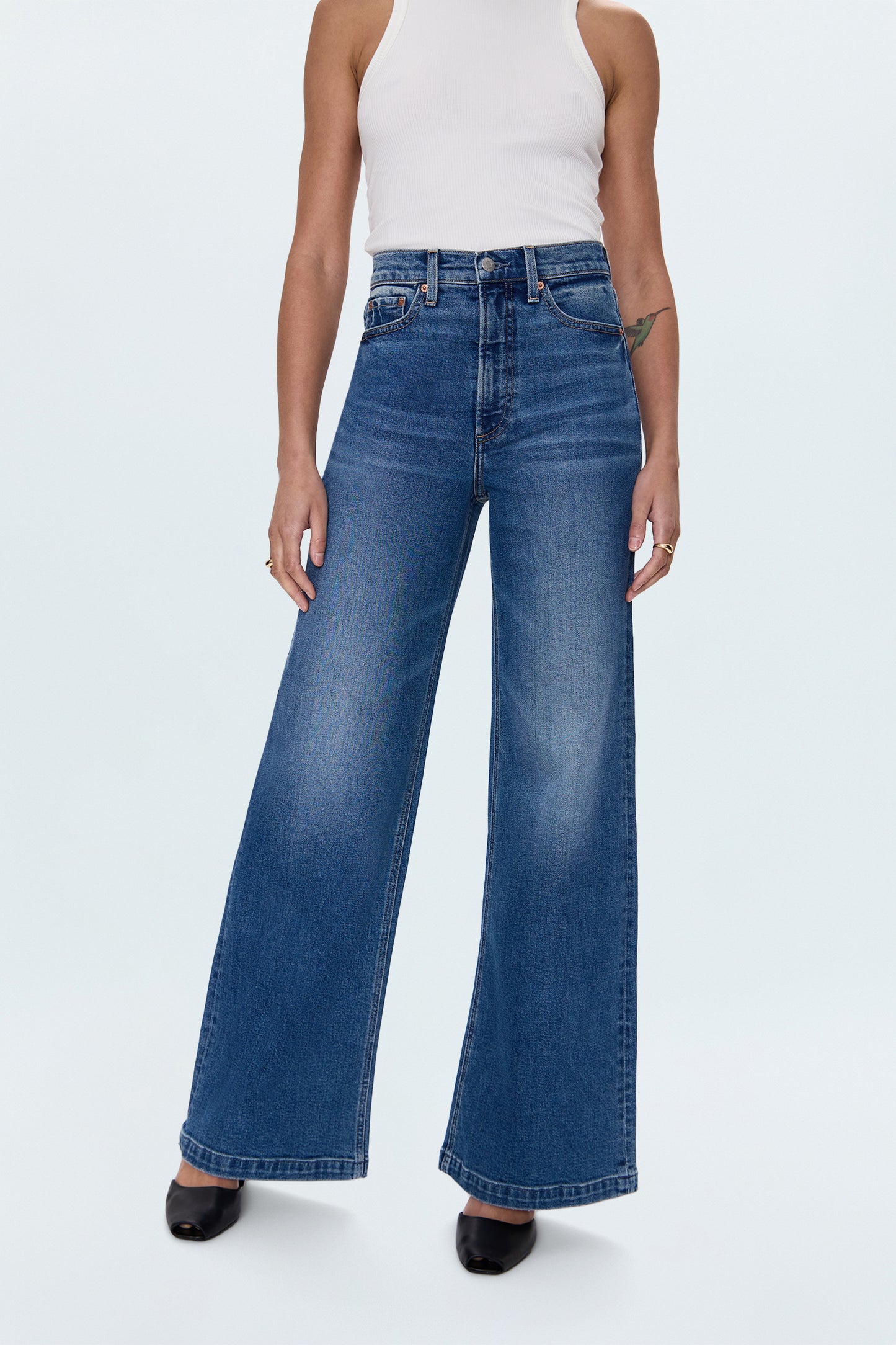 PETITE Lana High Rise Ultra Wide Leg Jean - Soho